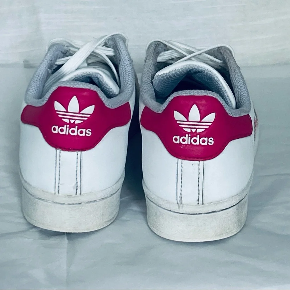 Adidas SuperStar J Kids White Pink Bliss‎ Sport Sneakers with Gradient Color